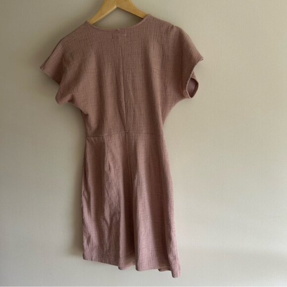 Madewell Cross-Front Flutter-Sleeve Mini Dress - Picture 4 of 8